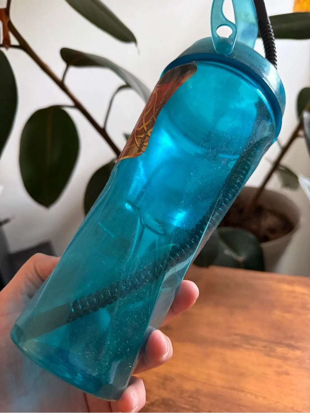 2020 Teal Plastic Souvenir Cup with Straw Six Flags Coca Cola